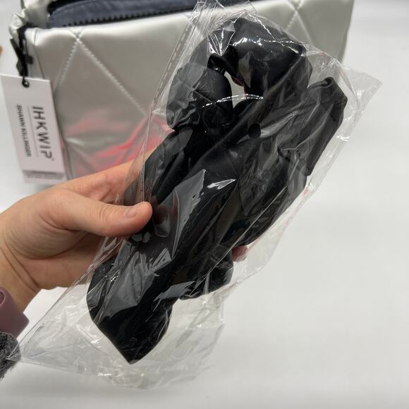 Shawn Killinger x IHKWIP Knotted Shoulder Bag w Crossbody Strap Metallic Silver - Picture 14 of 16